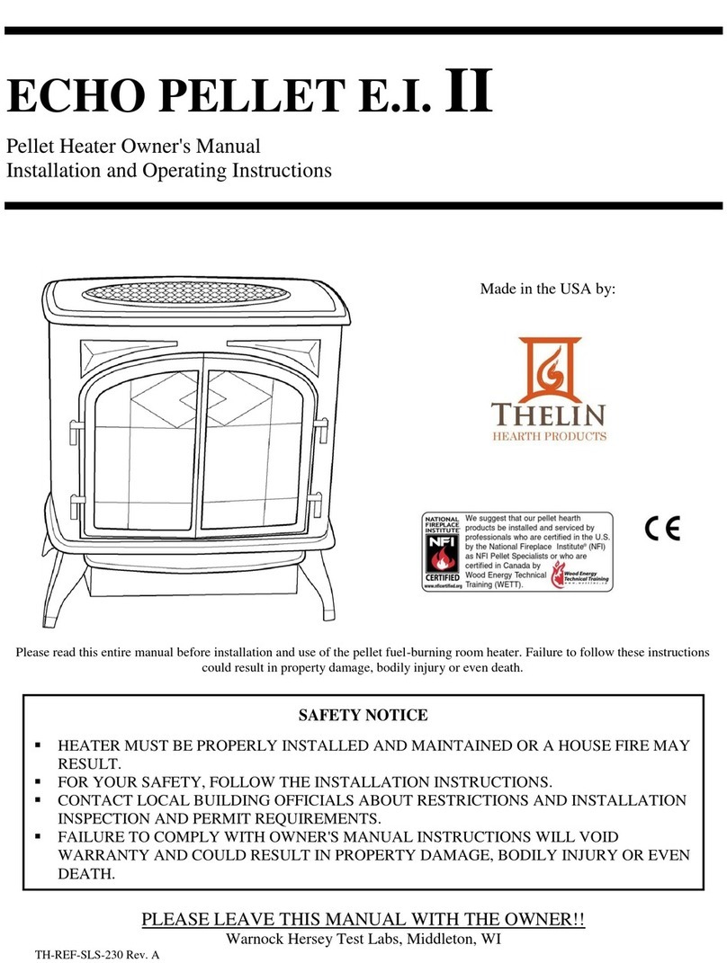 Thelin Pellet Heater Safety guide