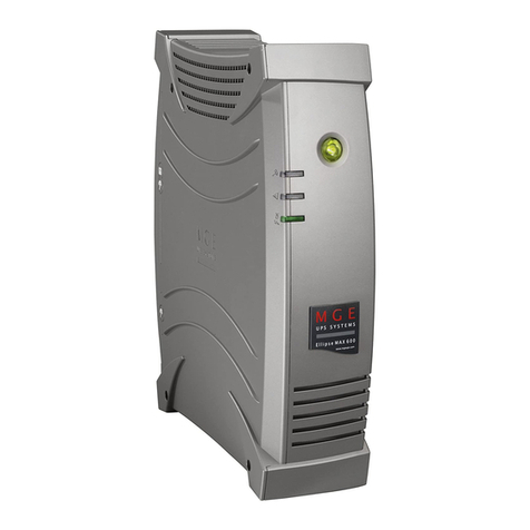 MGE UPS Systems Ellipse max 1500 Installation and user manual MGE UPS Systems Ellipse max 1500 Installation and user manual