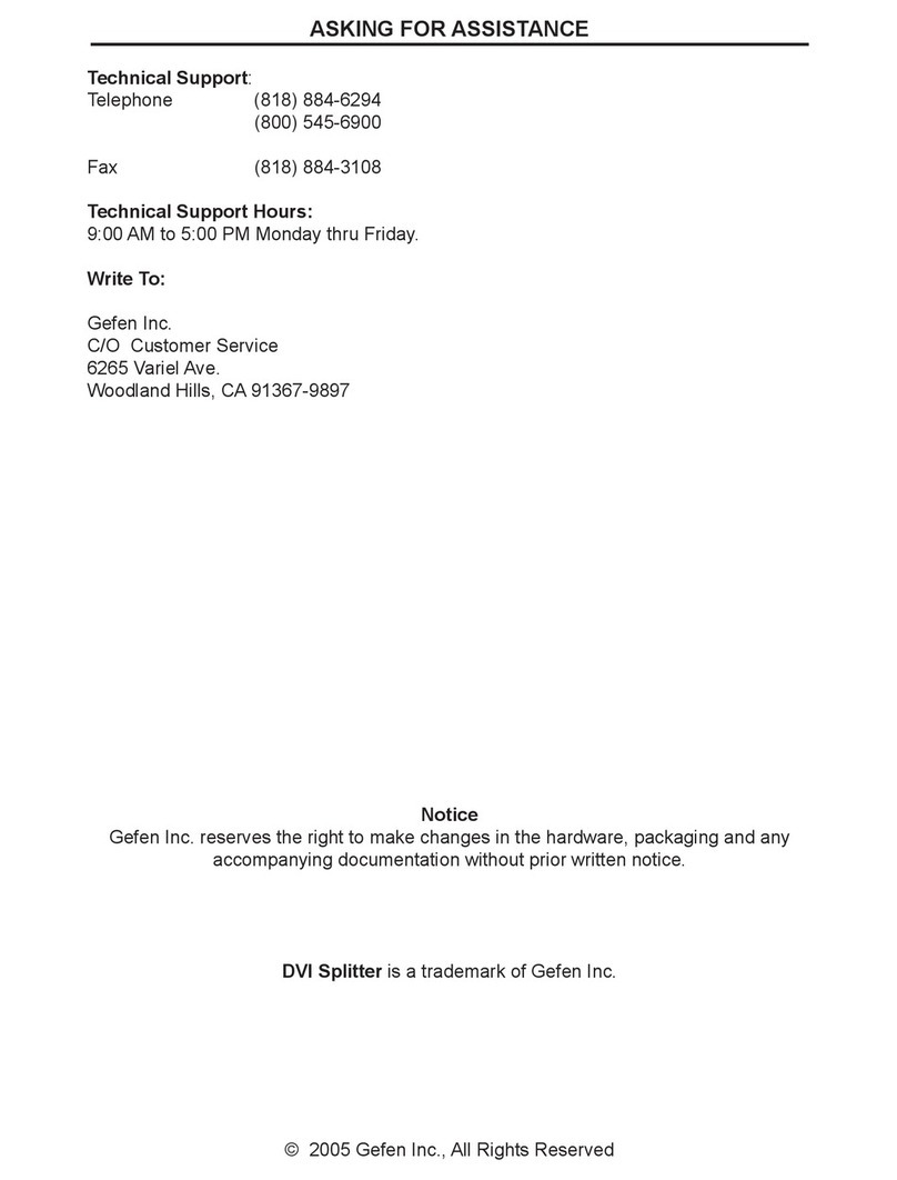 Gefen ex-tend-it EXT-DVI-147 User manual