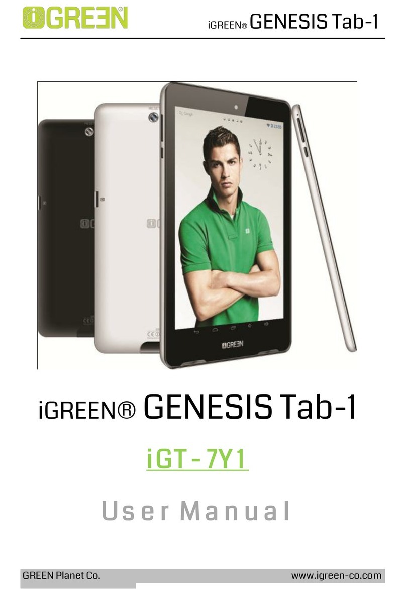 iGREEN GENESIS Tab-1 i GT - 7Y 1 user manual