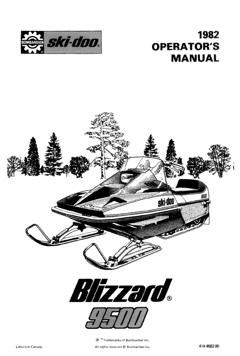 Ski-Doo 1982 Blizzard 9500 User manual