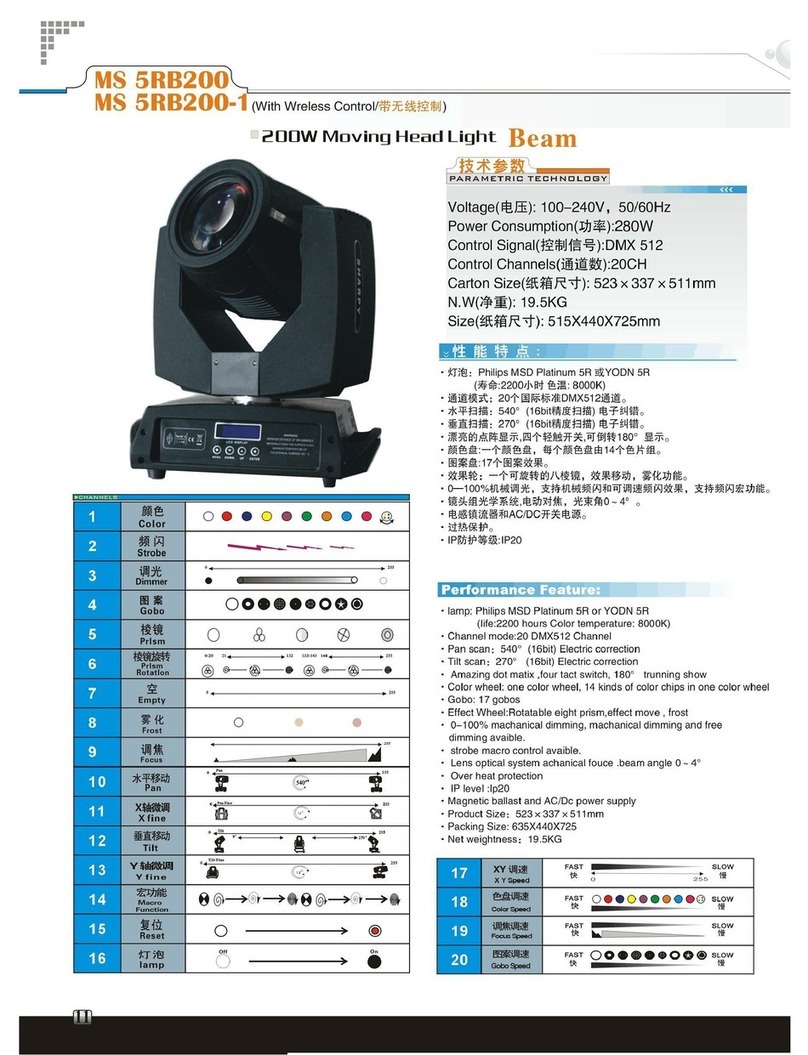 SHARPY MS 5RB200-1 user manual