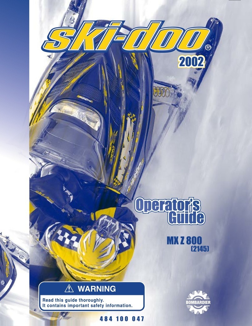 Ski-Doo MX Z 800 2145 2002 Operator's guide