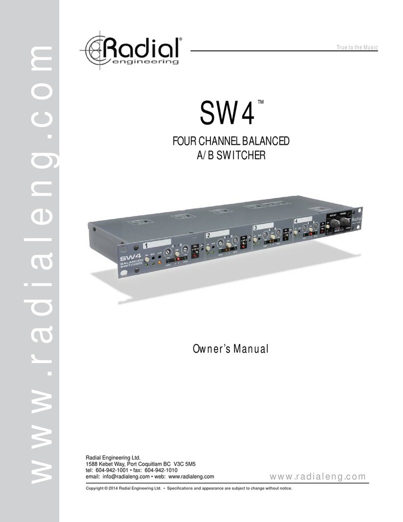 Radial Engineering SW4 owner's manual
