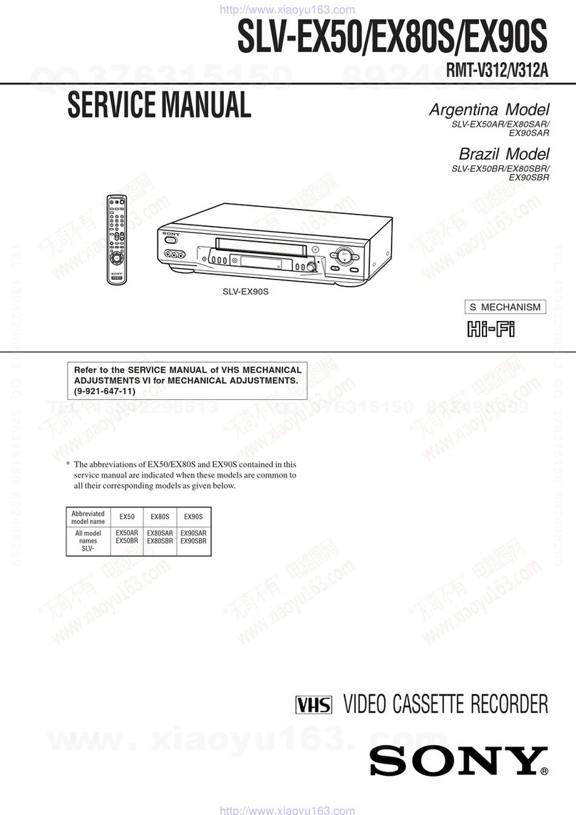 Sony SLV-EX50 User manual