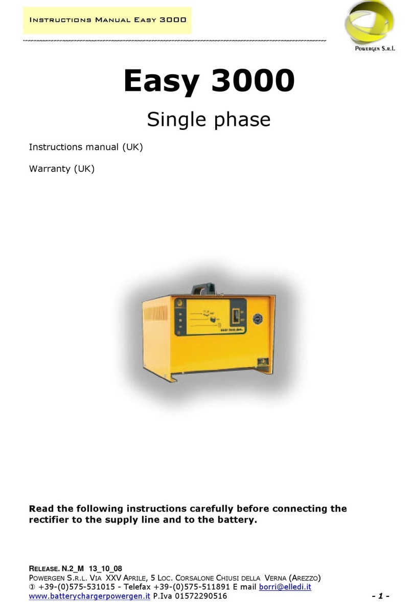 Powergen Easy 3000 Single phase instruction manual