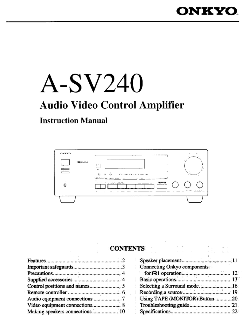 Onkyo A-SV240 User manual