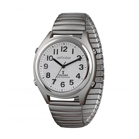Precision Radio Controlled Analog Talking watch instruction manual