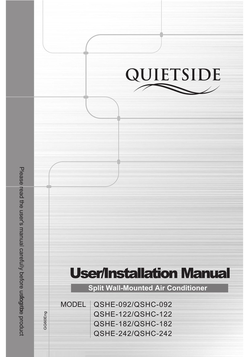 Quietside QSHE-092 User manual Quietside QSHE-092 User manual