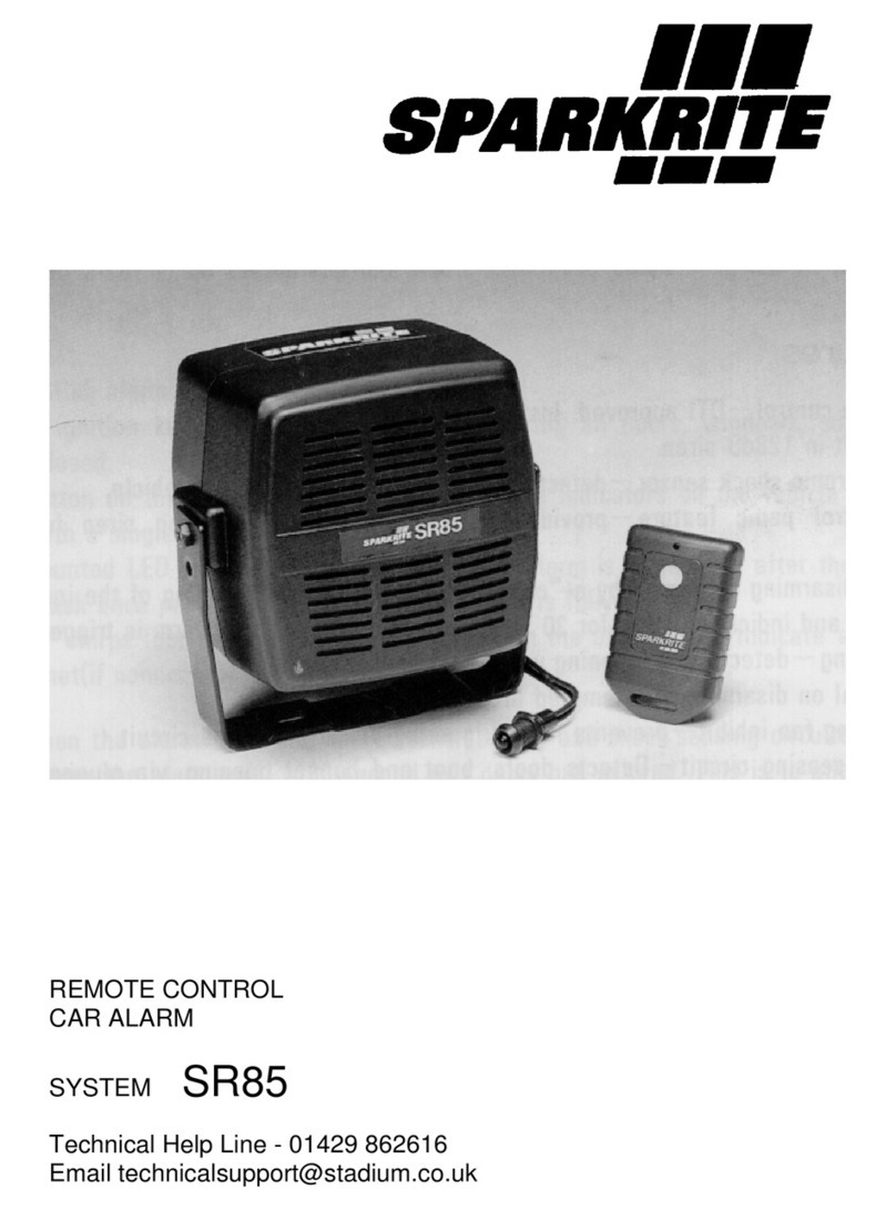 Sparkrite SR85 User manual