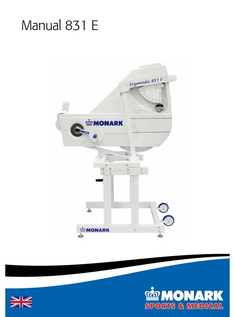 Monark Ergomedic 831 E User manual