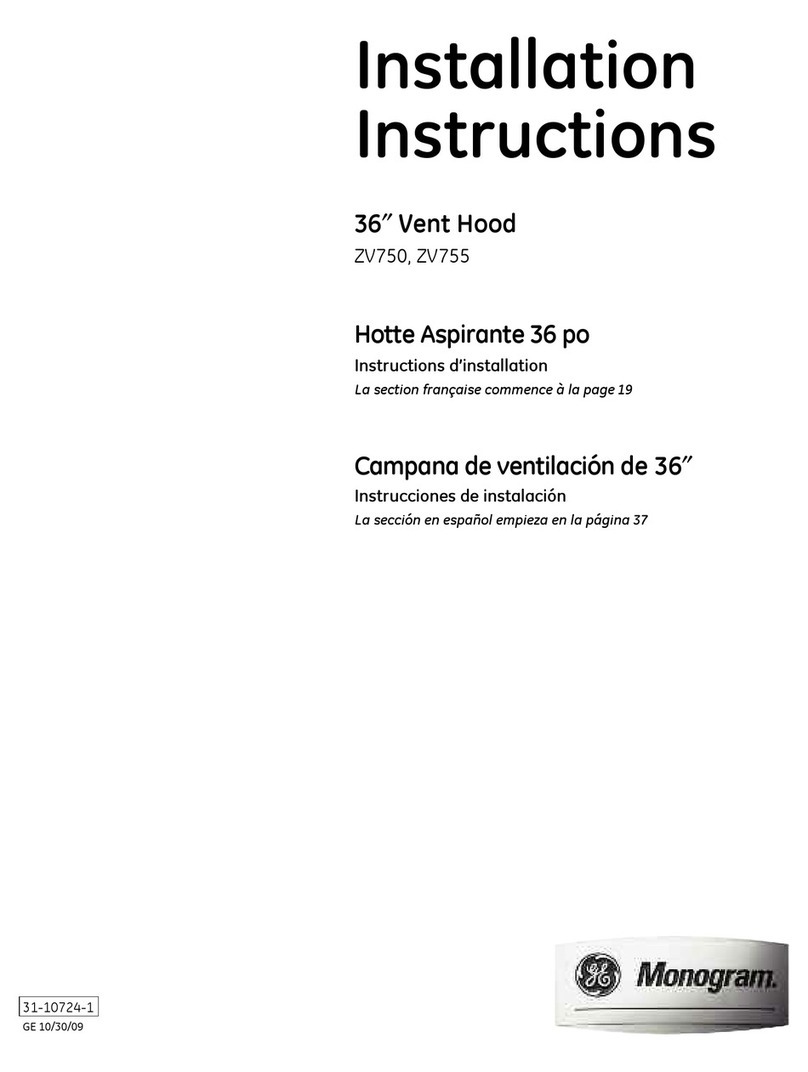 GE Monogram ZV750 User manual GE Monogram ZV750 User manual