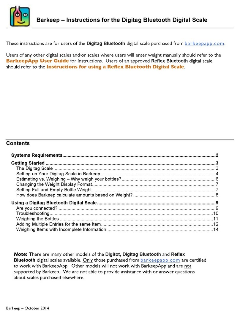 Digitag Bluetooth Digital Scale instructions