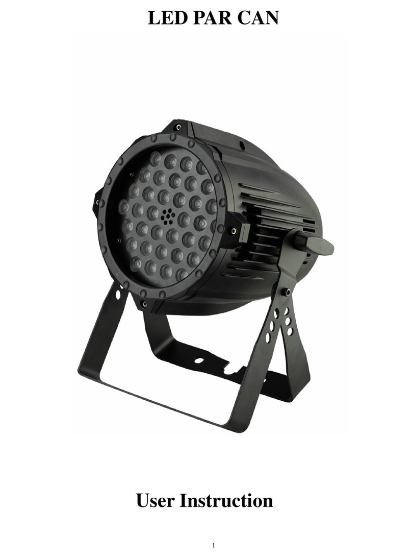 Tricolor LED PAR CAN User instruction
