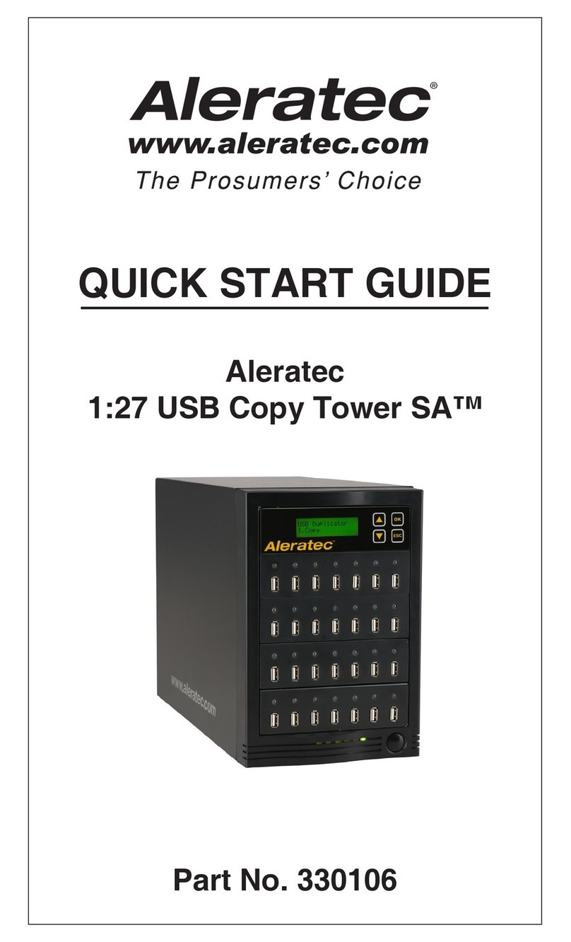 Aleratec 1:27 USB Copy Tower SA User manual Aleratec 1:27 USB Copy Tower SA User manual
