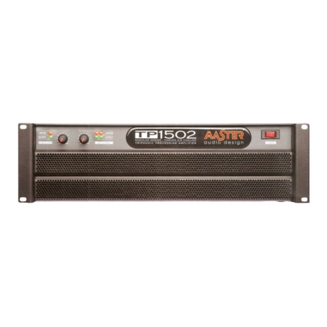 Master Audio Design TP-1502 instruction manual