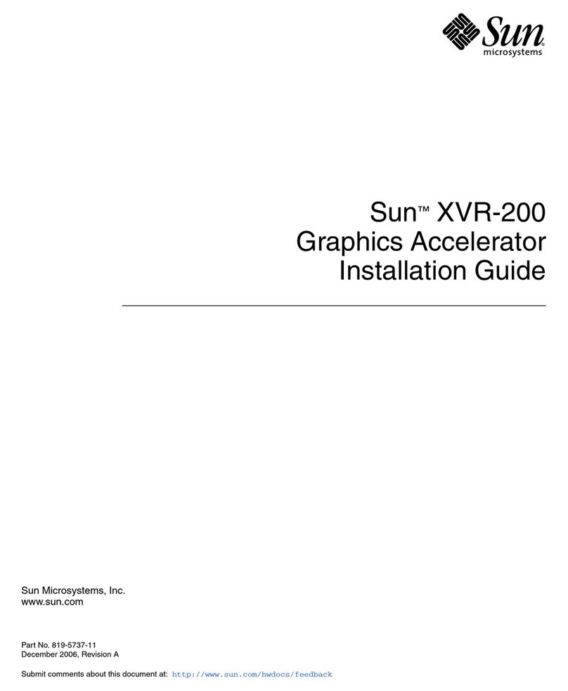 Sun Microsystems Sun XVR-200 installation guide