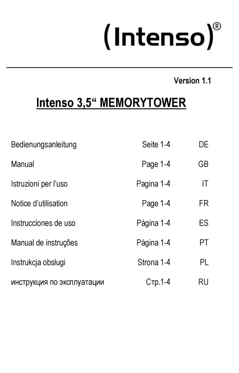 Intenso 3.5" MEMORYTOWER Assembly instructions Intenso 3.5" MEMORYTOWER Assembly instructions