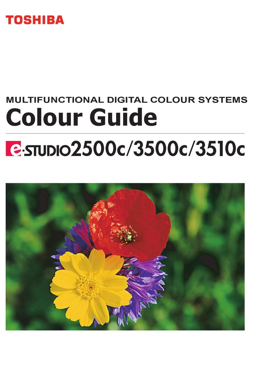 Toshiba e-STUDIO2500c Colour guide