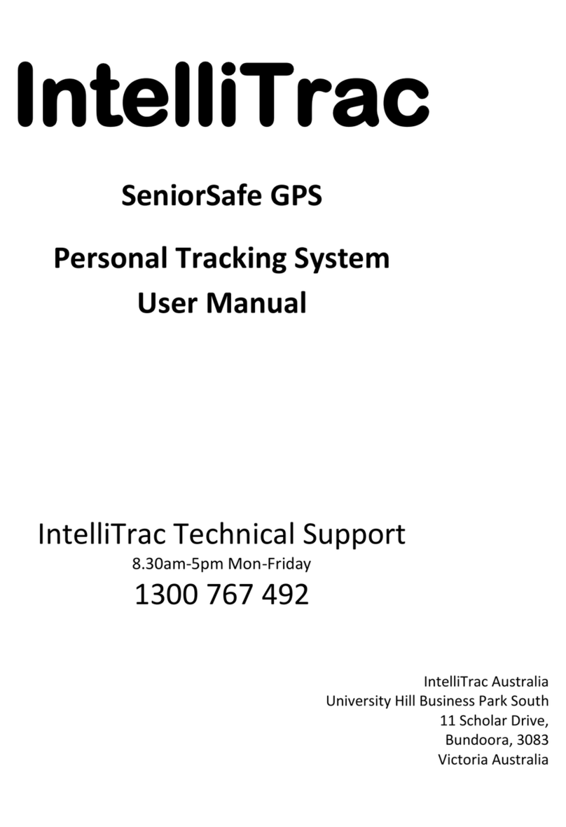 IntelliTrac SeniorSafe GPS User manual