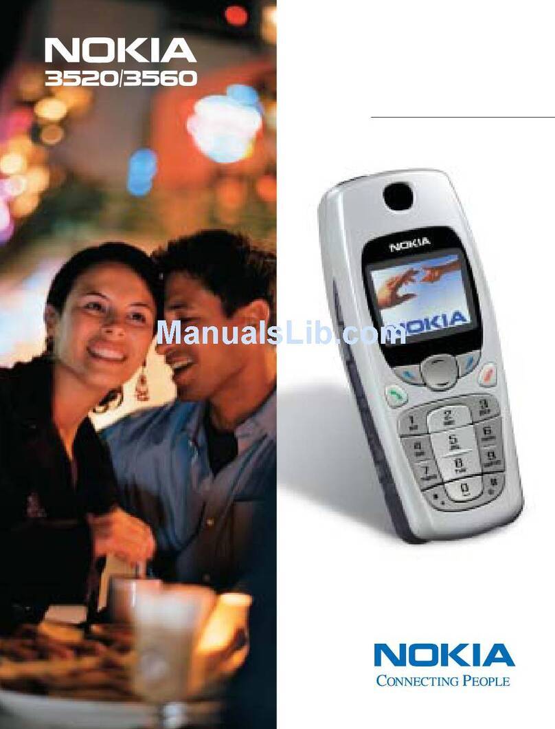 Nokia 3560 - Cell Phone - AMPS User manual