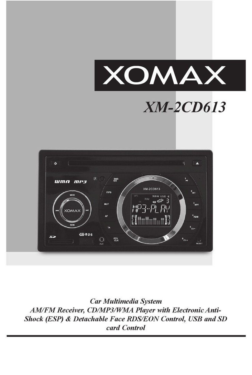 Xomax XM-2CD613 owner's manual