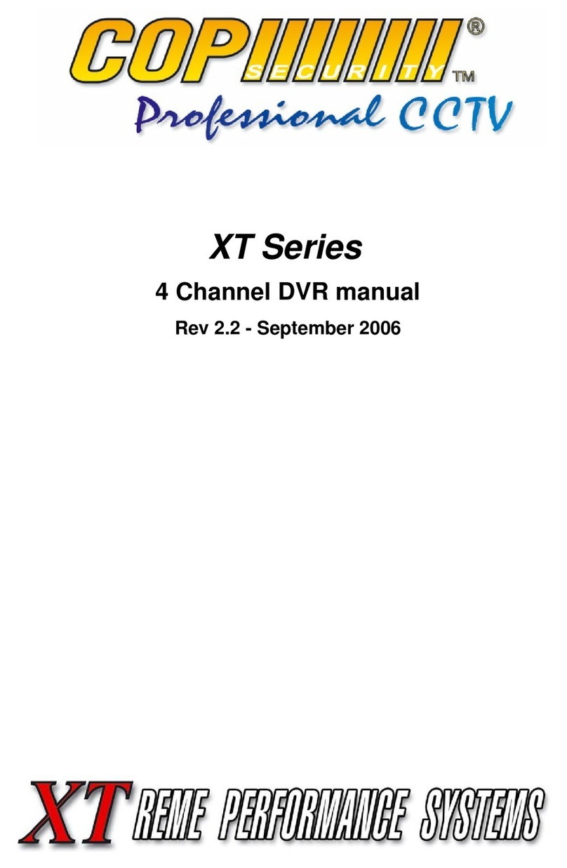 COP Security XT Series user manual