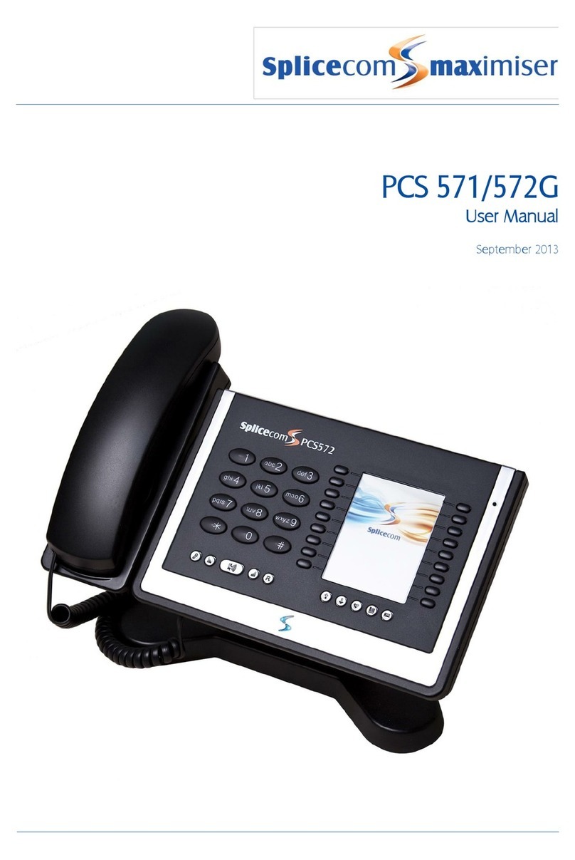 Splicecom PCS 571 user manual