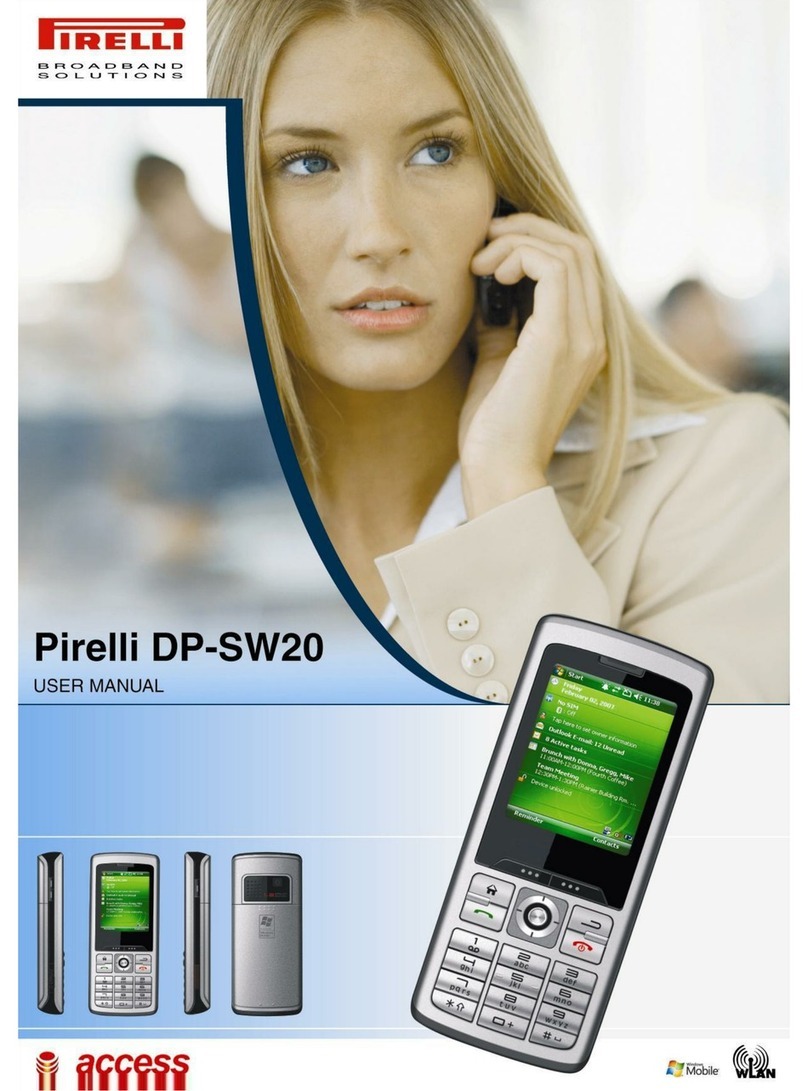 Pirelli DP-SW20 User manual