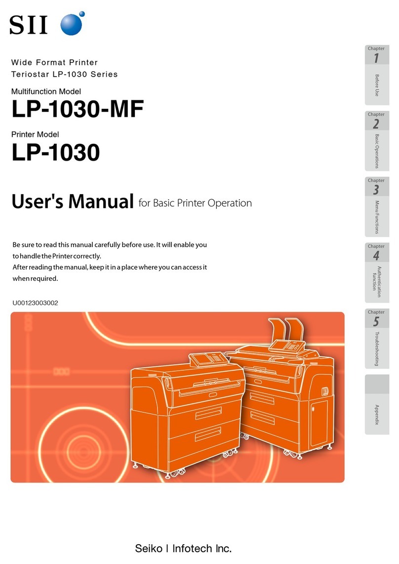 Seiko I Infotech LP-1030-MF User manual