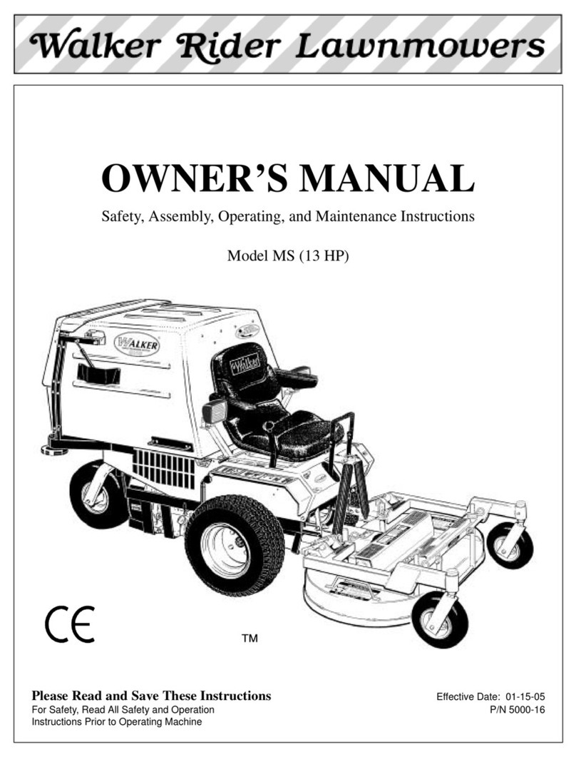 Walker MS (13 HP) User manual