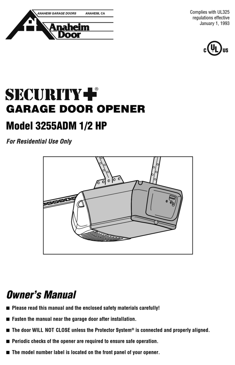 Anaheim Automation 3255ADM 1/2 HP owner's manual