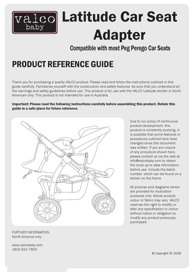 VALCOBABY Latitude Installation and operation manual