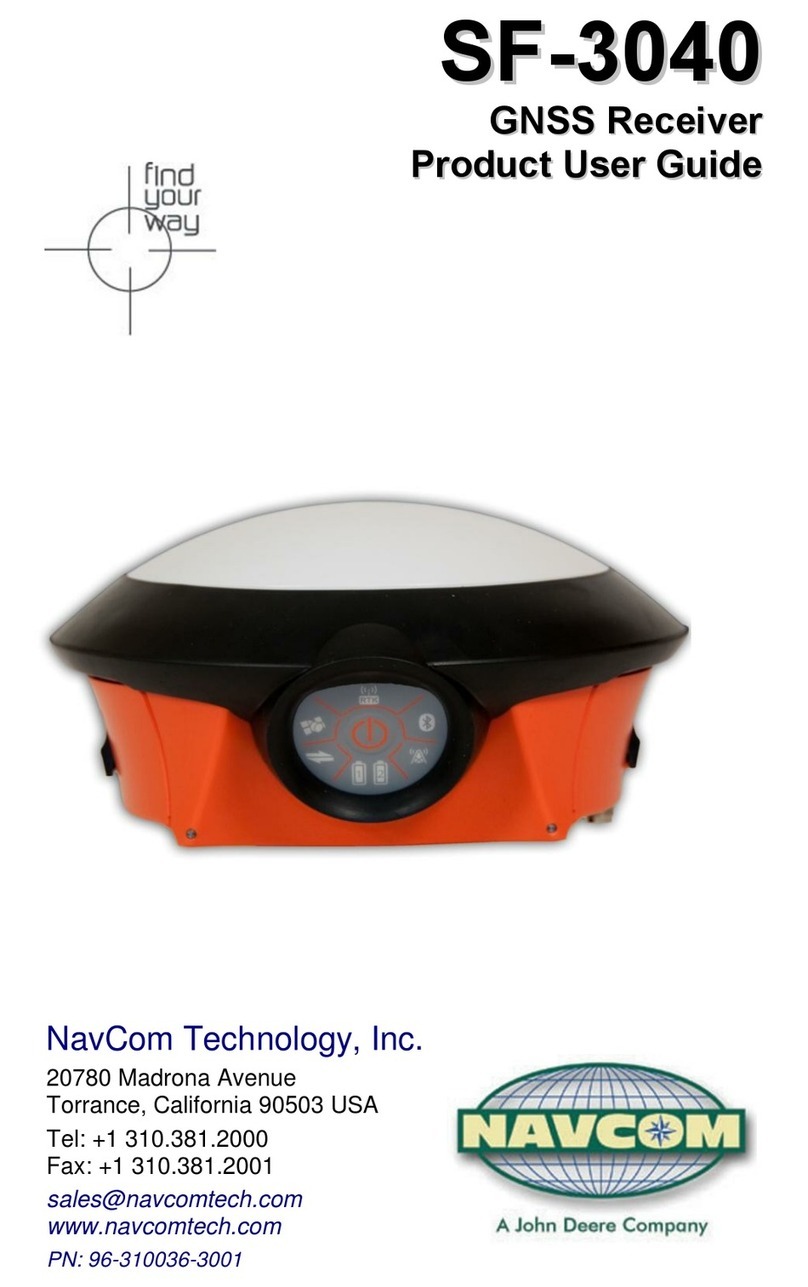NavCom Technology SF-3040 Specification sheet