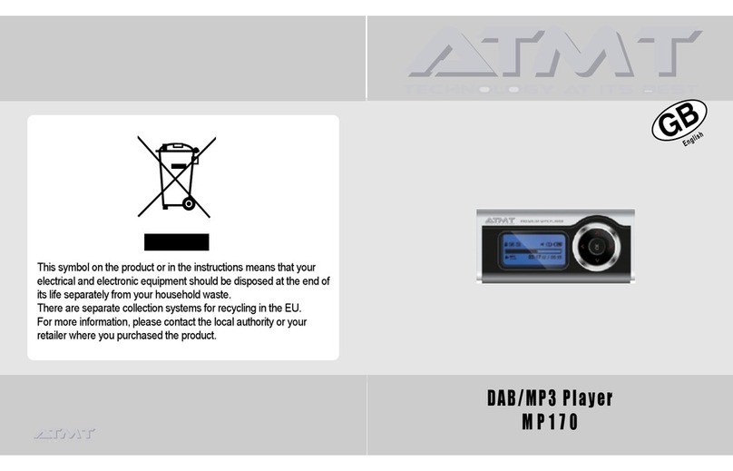 ATMT DAB MP3 MP170 user manual