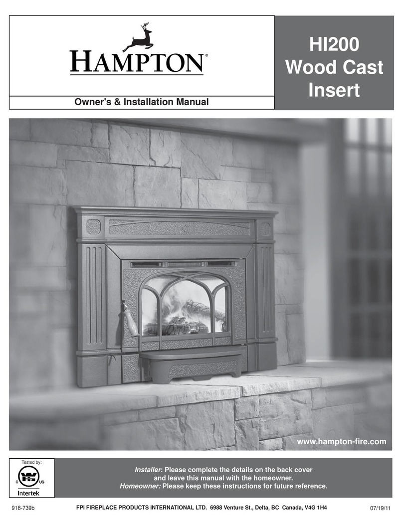 HAMPTON BAY Wood Insert HI200 Quick start guide