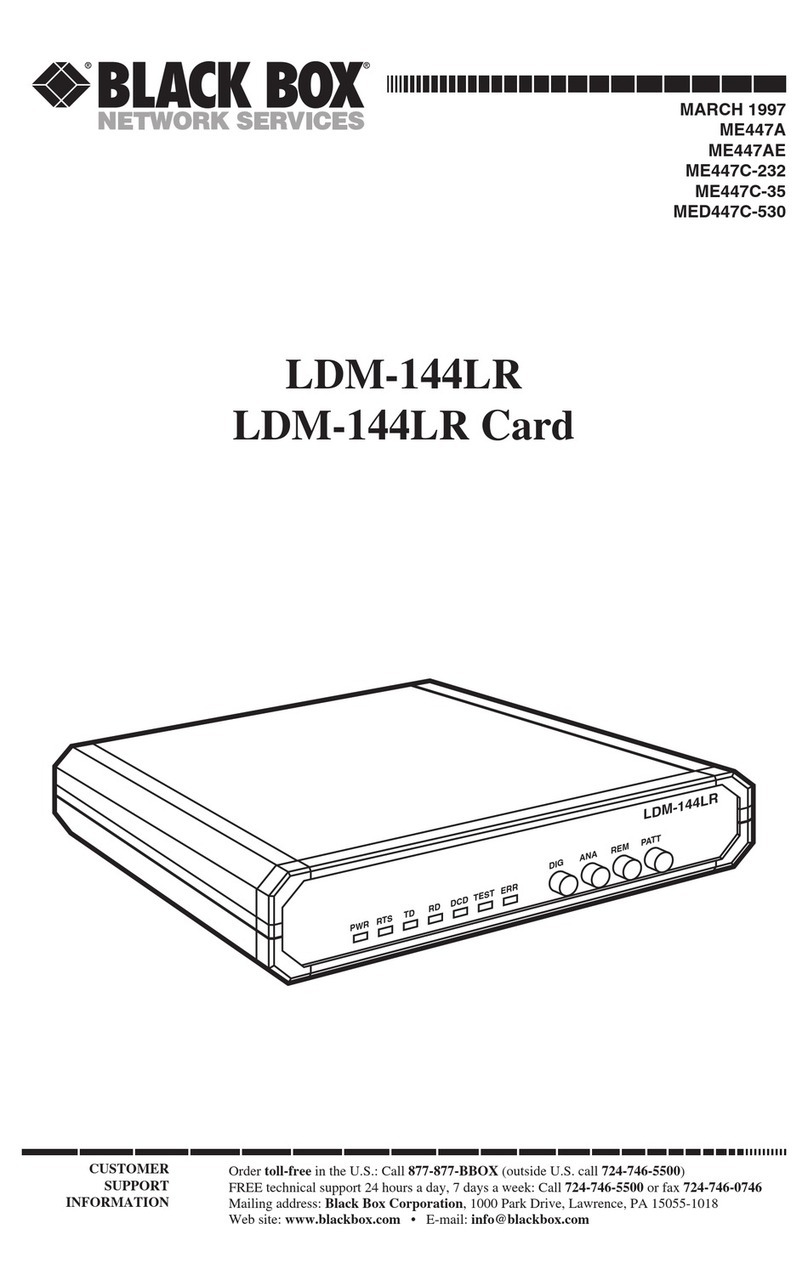 Black Box LDM-144LR User manual
