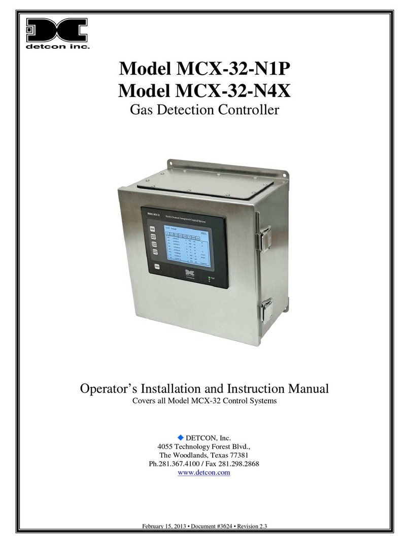 Detcon MCX-32-N1P User manual