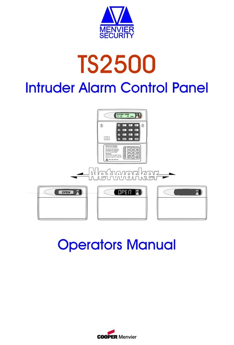 Menvier Security TS2500 Operator's manual