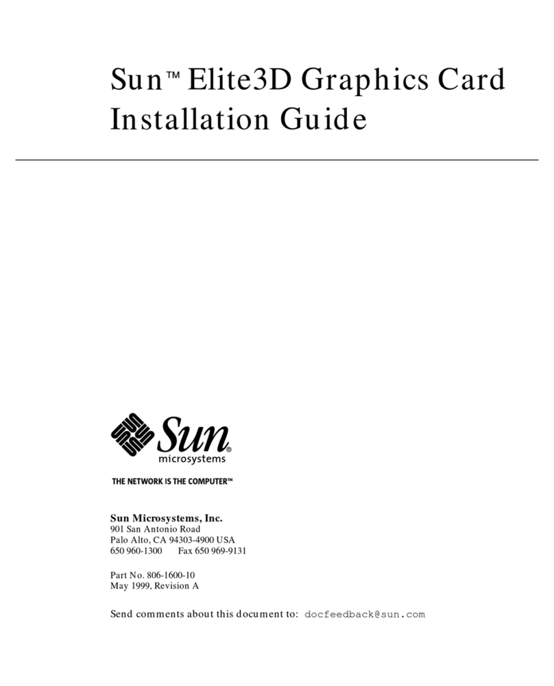 Sun Microsystems Elite3D User manual
