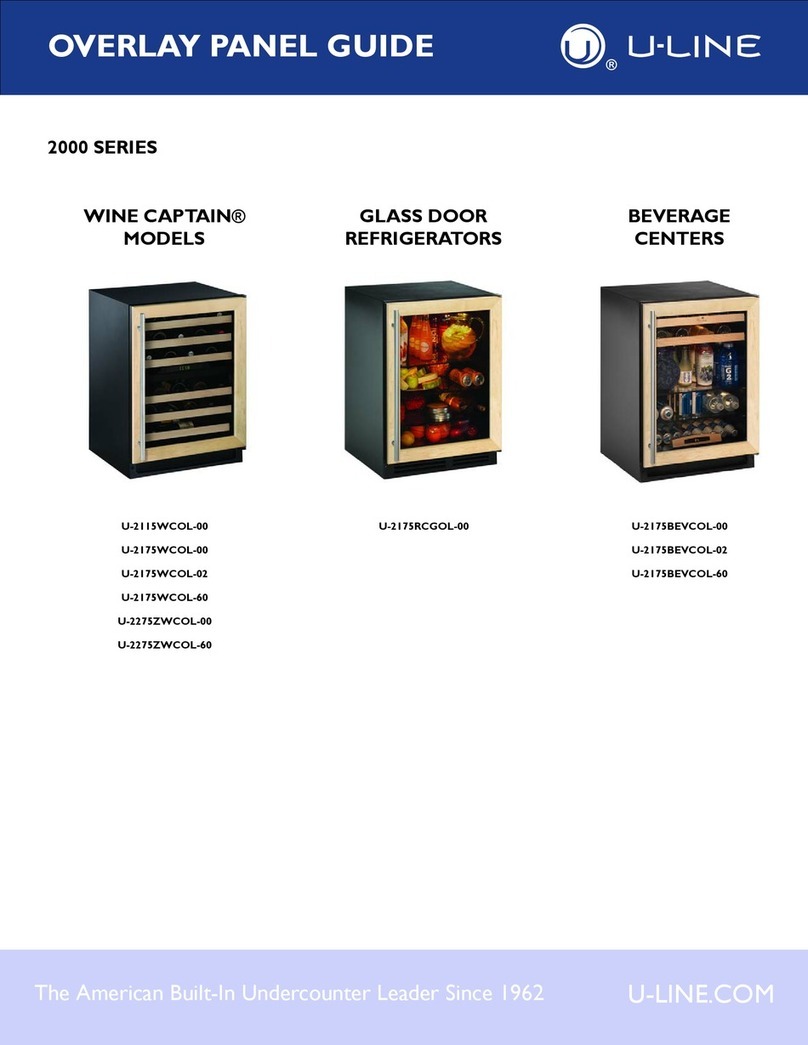 U-Line WINE CAPTAIN U-2115WCOL-00 Setup guide U-Line WINE CAPTAIN U-2115WCOL-00 Setup guide