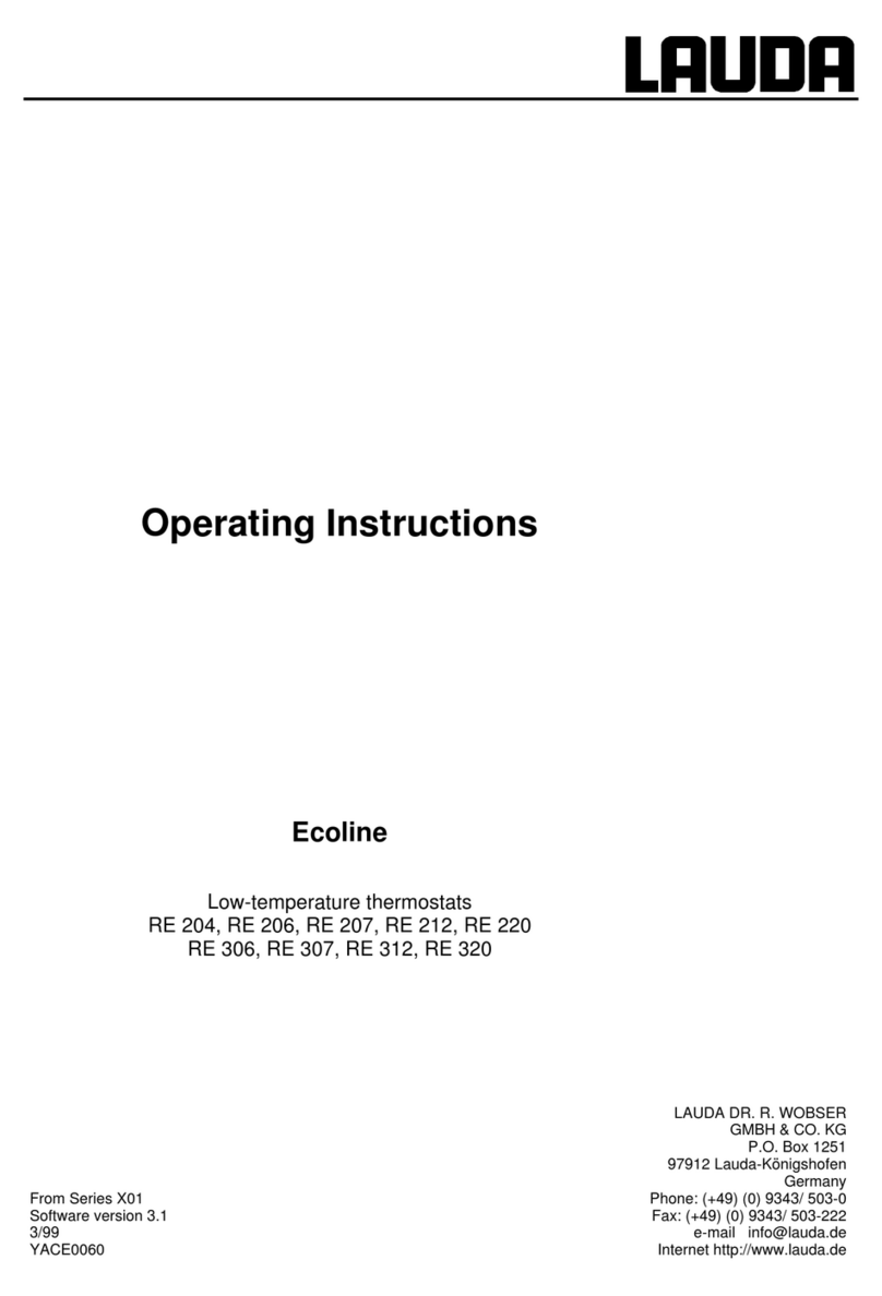 Lauda Ecoline RE 320 operating instructions