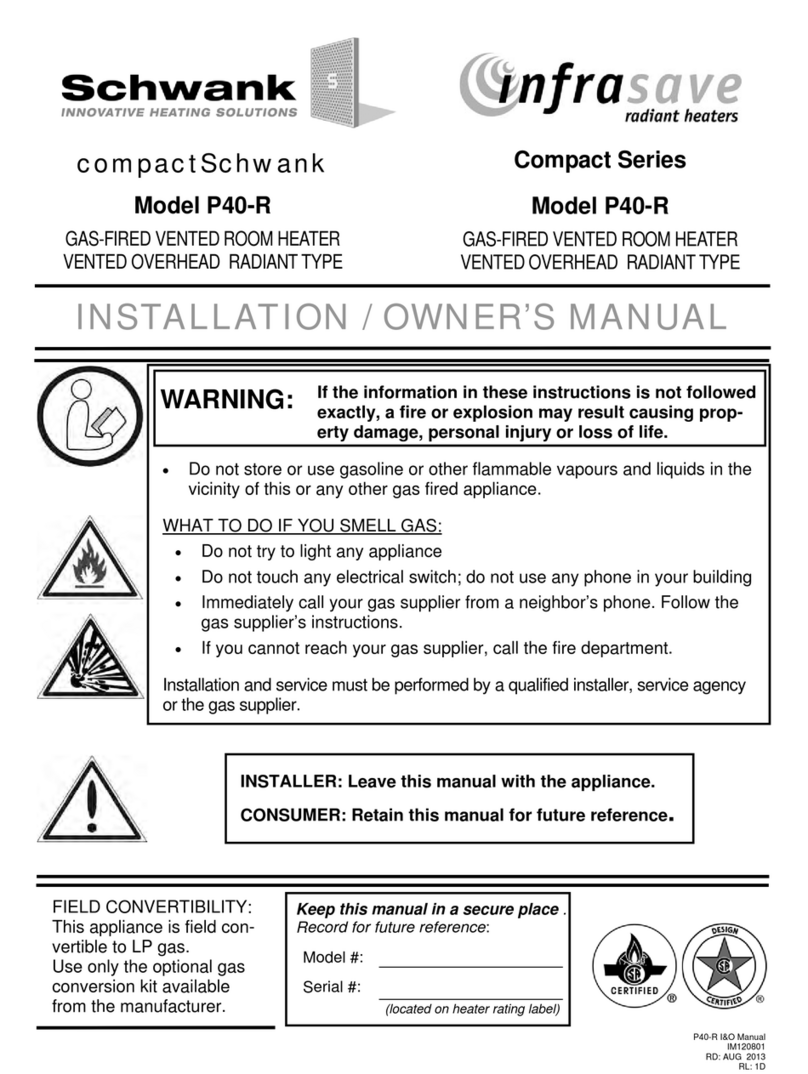 Schwank compactSchwank P40-R Installation & owner's manual