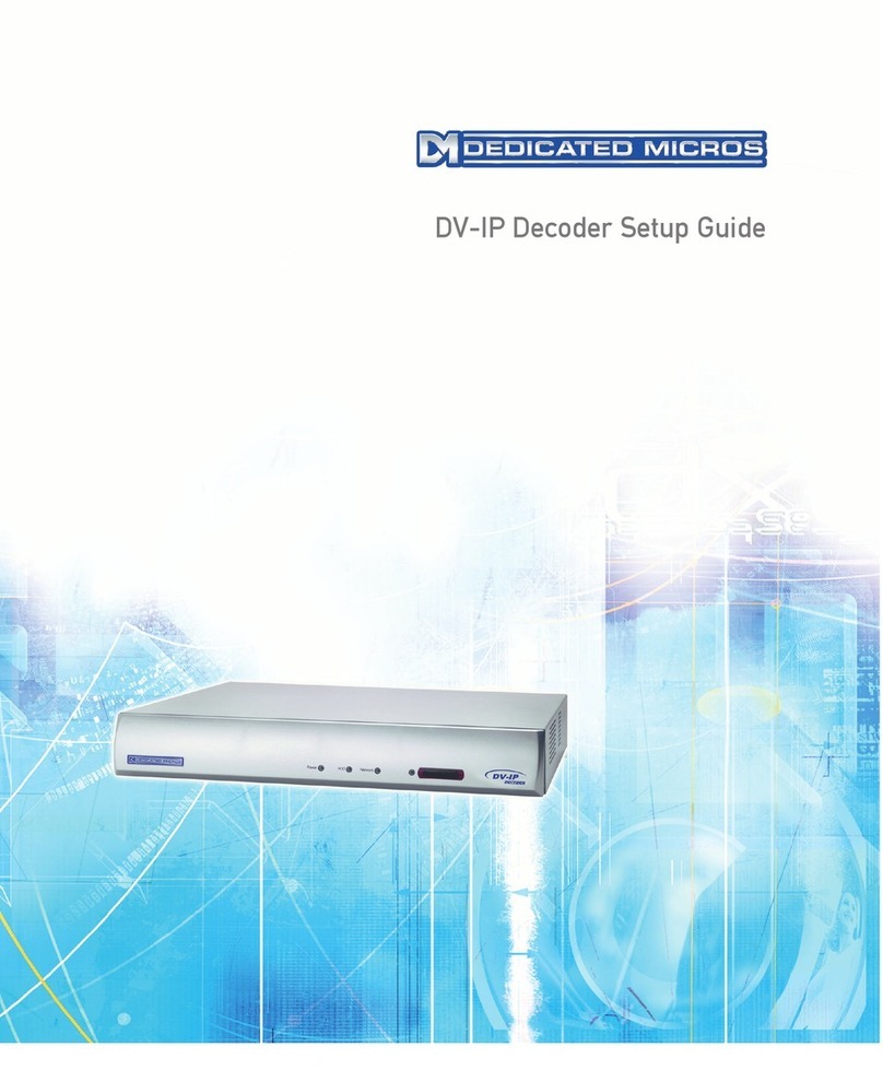 Dedicated Micros DV-IP Decoder Setup guide