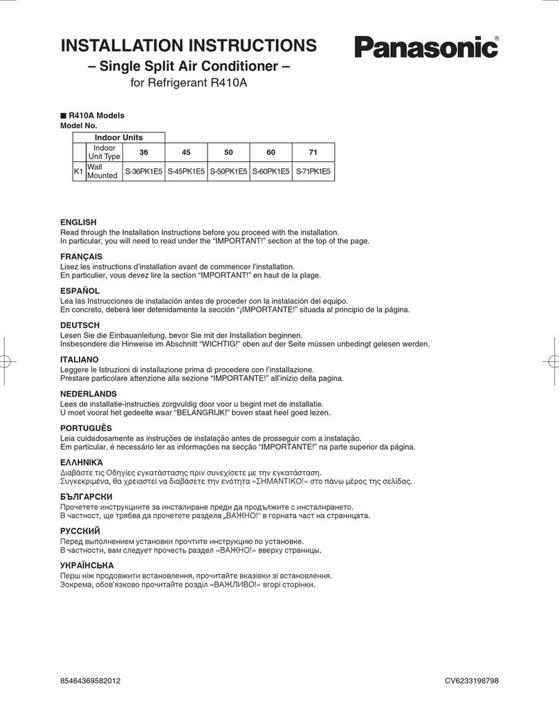 Panasonic S-36PK1E5 User manual