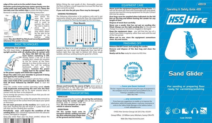 HSS Hire 433/01 Operating and safety guide