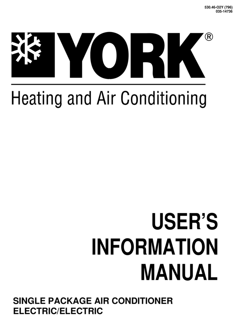 York SINGLE PACKAGE AIR CONDITIONER Guide
