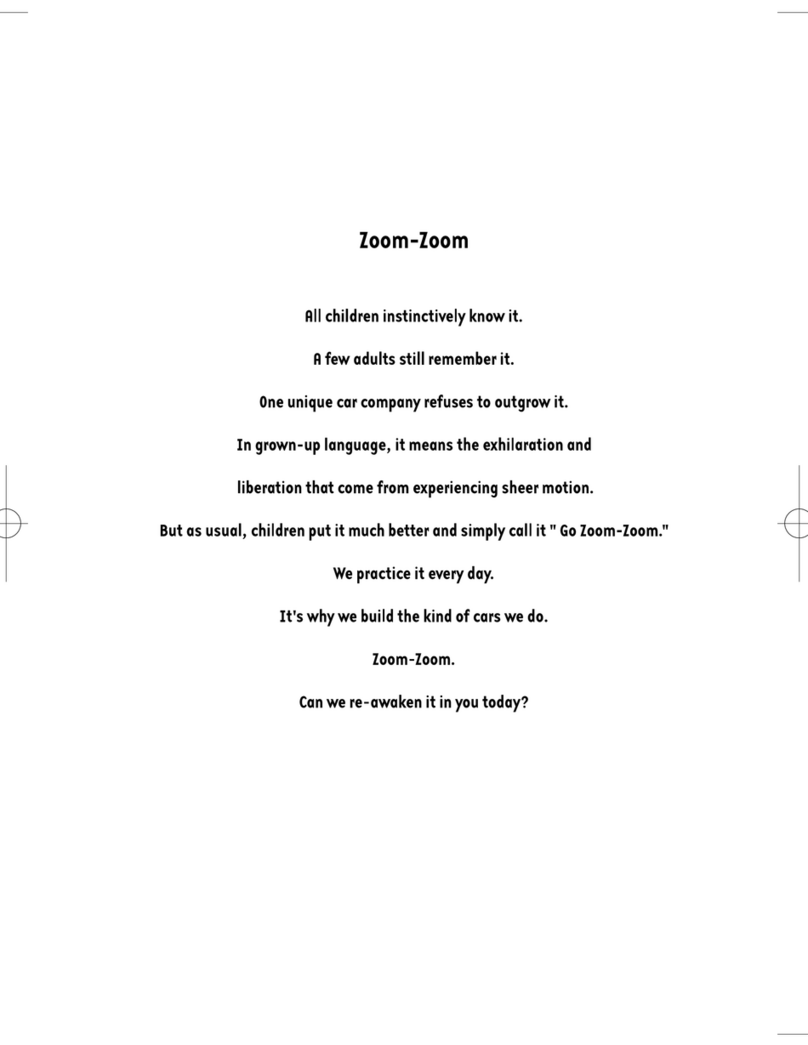 Mazda 2005 MPV User manual