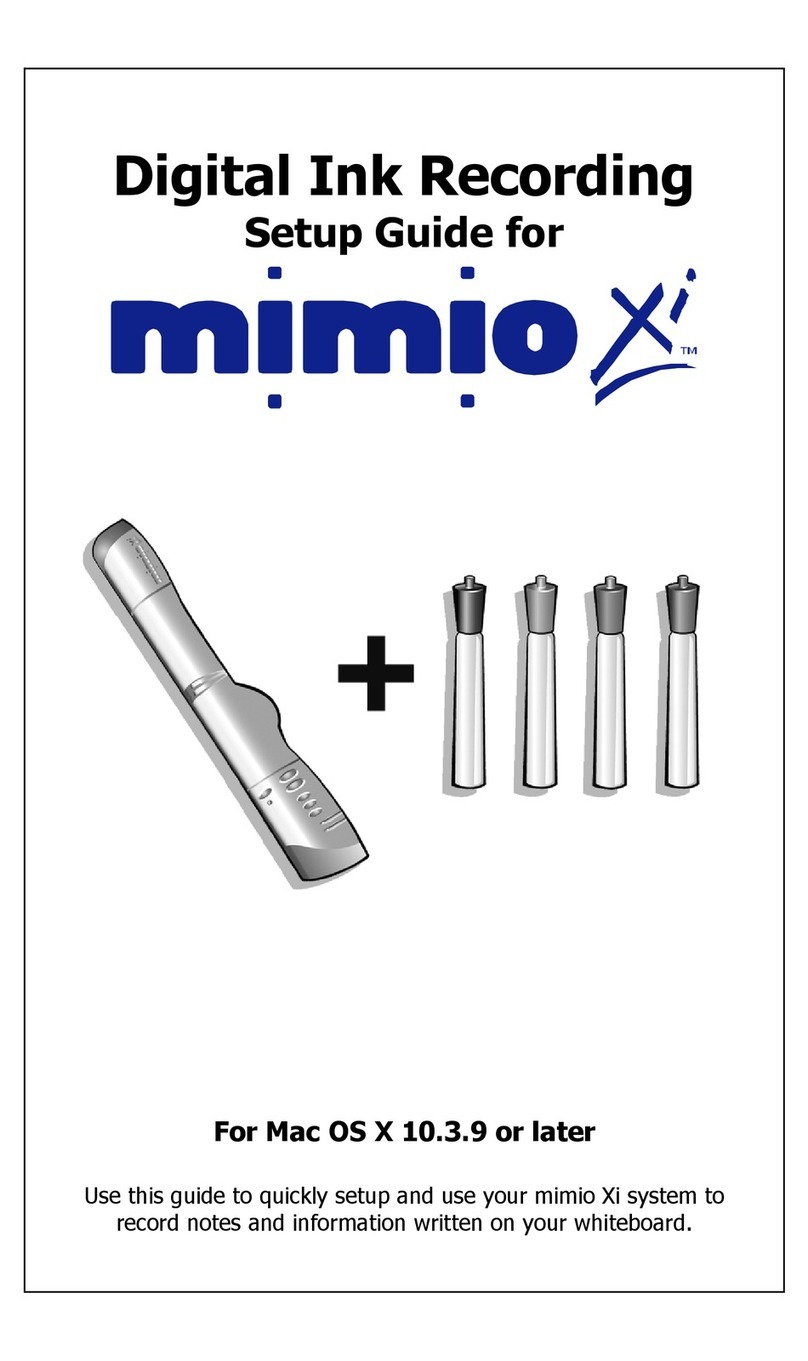 Mimio Digital Ink Recording User manual