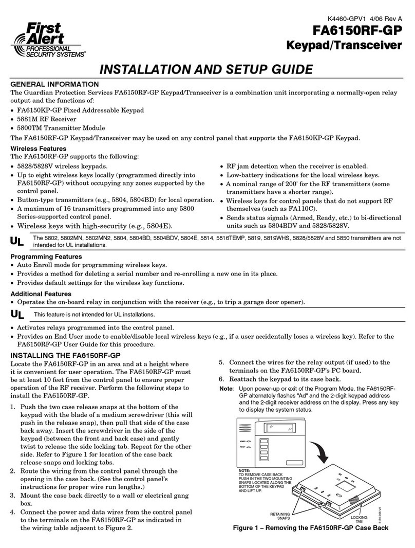 First Alert FA6150RF Assembly instructions